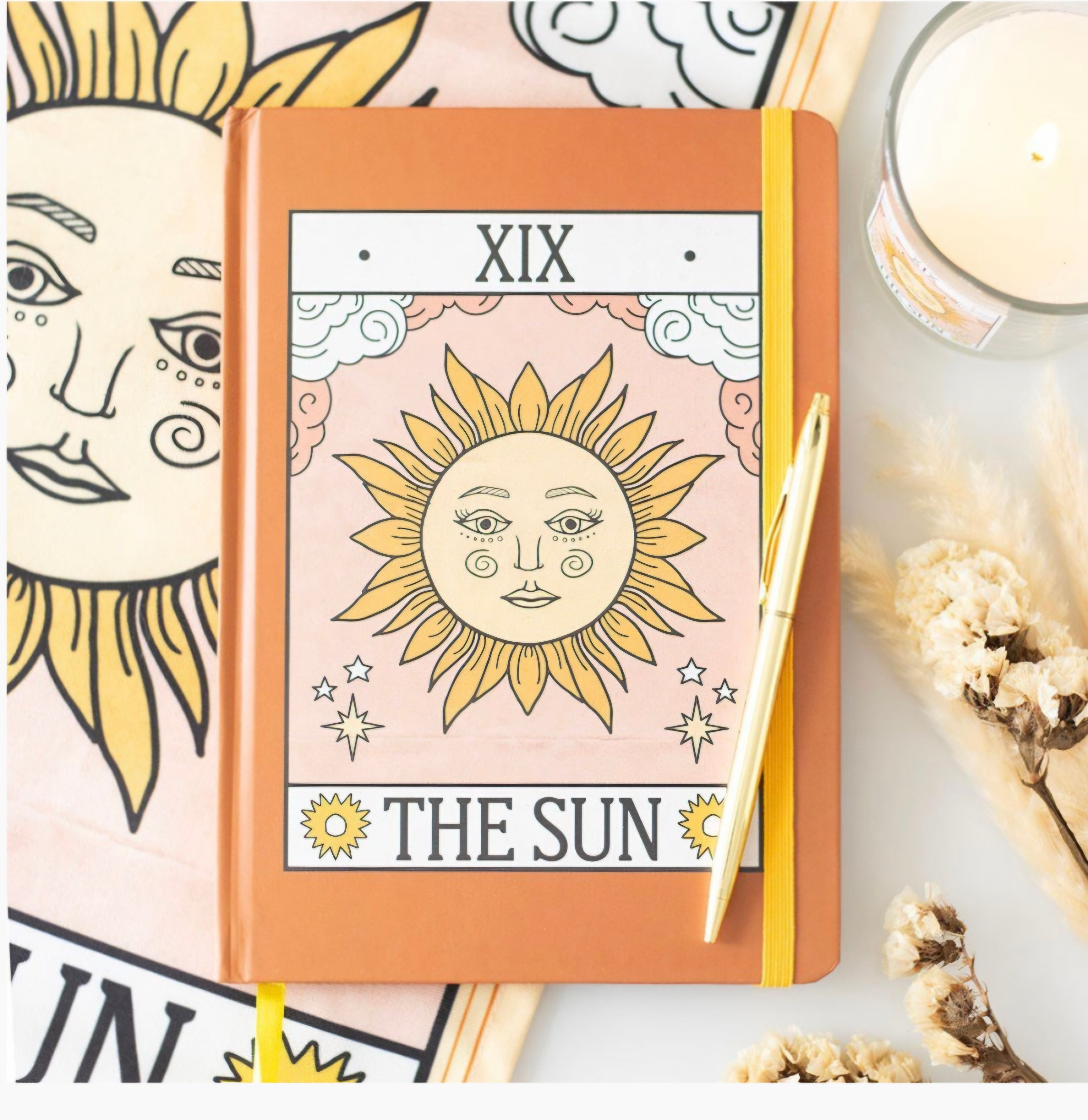 The Sun Vintage Themed A5 Notebook / Journal