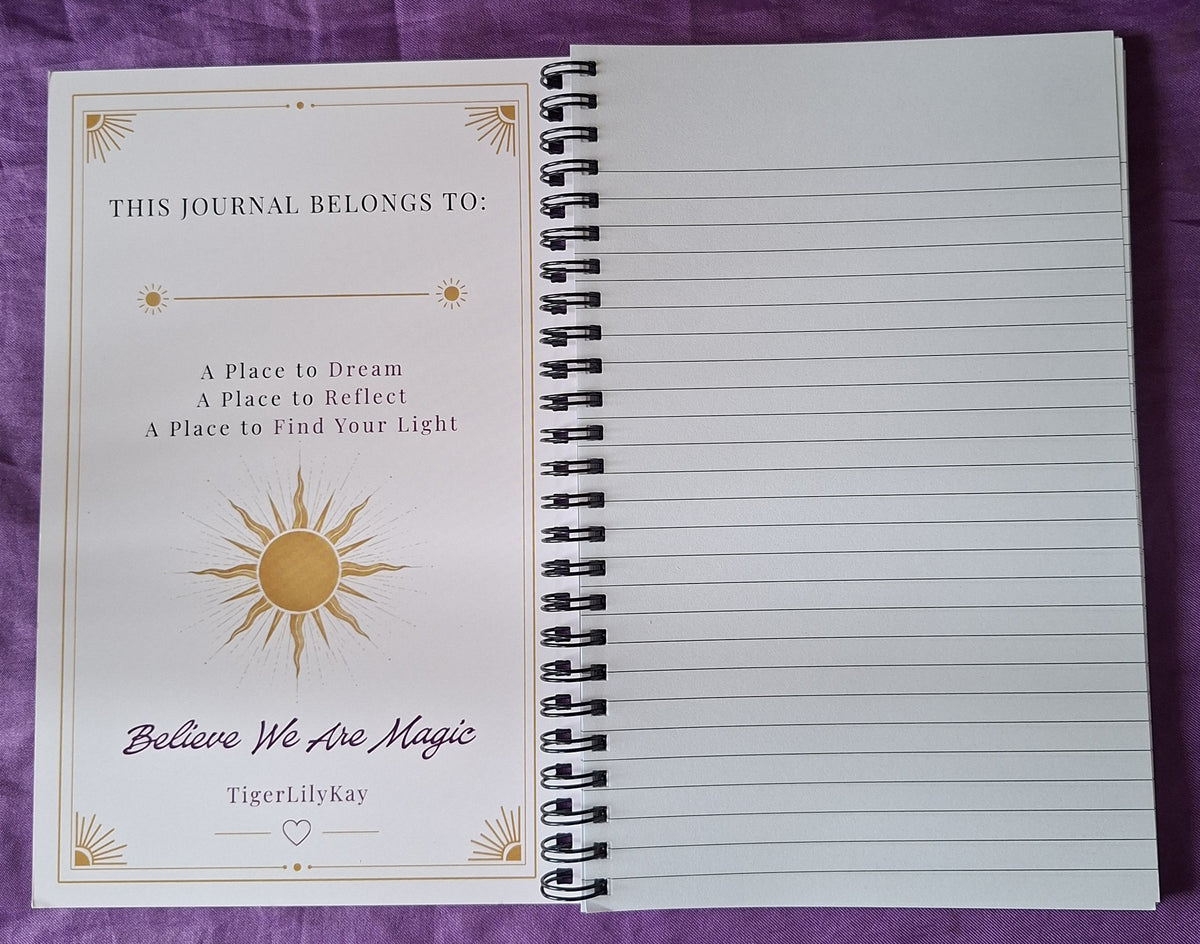 The Radiant Journal A5 80 pages- Follow the Sunshine - TigerLilyKay