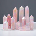 Aura Rose Quartz Tower
