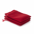 Dark Red Velvet Crystal & Trinket Pouch
