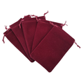 Burgundy Velvet Crystal & Trinket Pouch
