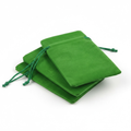 Grass Green Velvet Crystal and Trinket Pouch