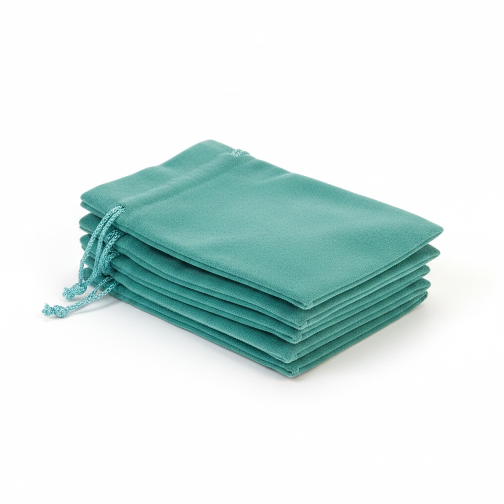 Sky Blue Velvet Crystal & Trinket Pouch