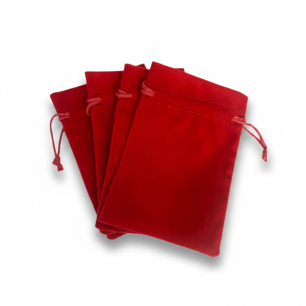 Red Velvet Crystal & Trinket Pouch