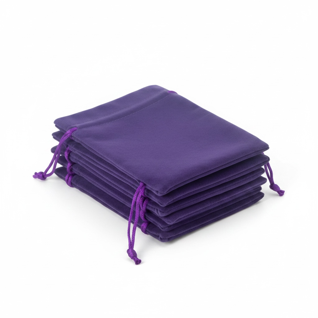 Velvet Crystal & Tarot Bag- Purple