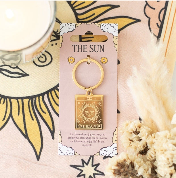 The Sun Vintage Style Tarot Keyring