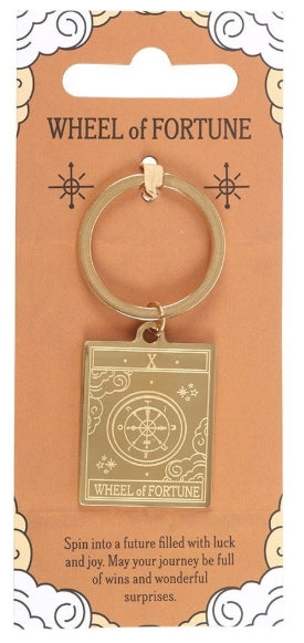 The Wheel of Fortune Tarot Vintage Keyring