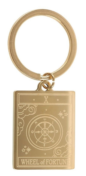 The Wheel of Fortune Tarot Vintage Keyring