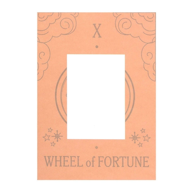 The Wheel of Fortune Vintage Style Tarot Necklace with Greeting Card