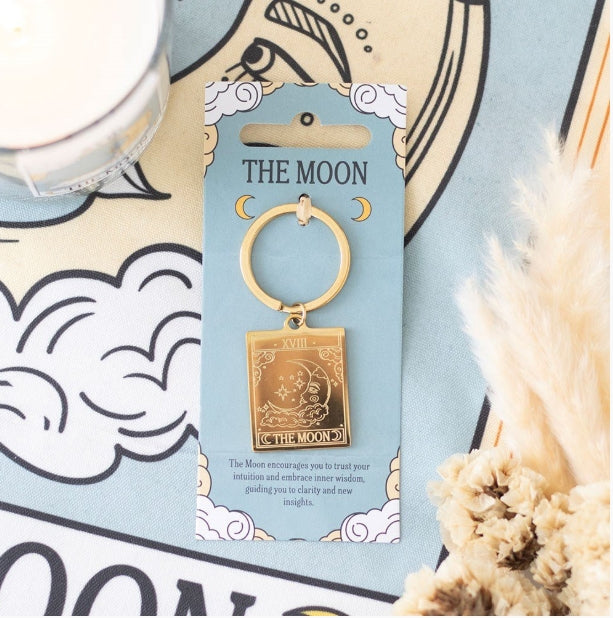 The Moon Tarot Vintage Style Tarot Keyring
