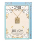 The Moon Vintage Style Tarot Necklace With Greeting Card