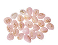 Rose Quartz Rune Set in Velvet Bag