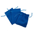 Ocean Blue Velvet Crystal & Trinket Pouch
