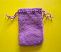 Handmade Crochet Drawstring Bag made by TigerLilyKay